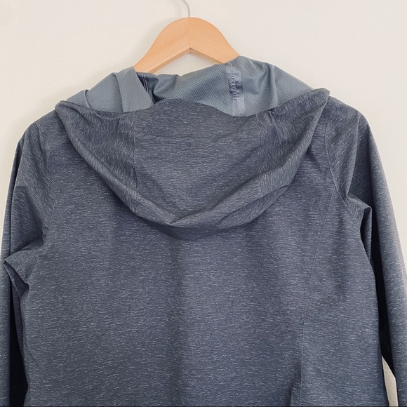 32 DEGREES COOL Gray Hooded Zip Up Rain Jacket S - Picture 5 of 11